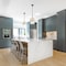 Designers Fountain Gatsby 60 Watt 1-Light Matte Black Mid-Century Modern Pendant Light with Gold Ombre Glass Shade D306M-8P-MB - alternate 5